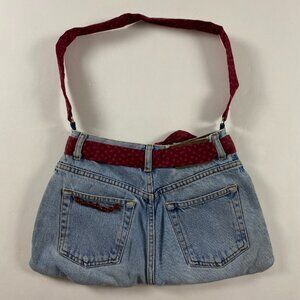 Vintage Homemade Calvin Klein Jeans Denim Shoulder Bag Purse tote Handmade